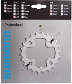 Shimano XT 1999-2003 / LX´99 4-Arm 9-fach 22Z N-Type IG Y-1C622100 Ersatz: Y-1DJ22100