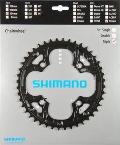 Shimano Deore 2000 4-Arm 44 Zähne N-Type IG Stahl Schwarz Für Schutzring Y-1EA98030