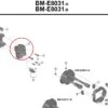 Shimano STePS Obere Befestigungseinheit Akkuhalter BM-E8031